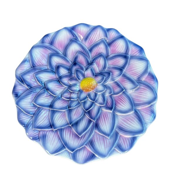 8.5” Pink Flower Daisy Serving Bowl Dish Marshall Field's Made In Italy #12150 - Picture 1 of 7